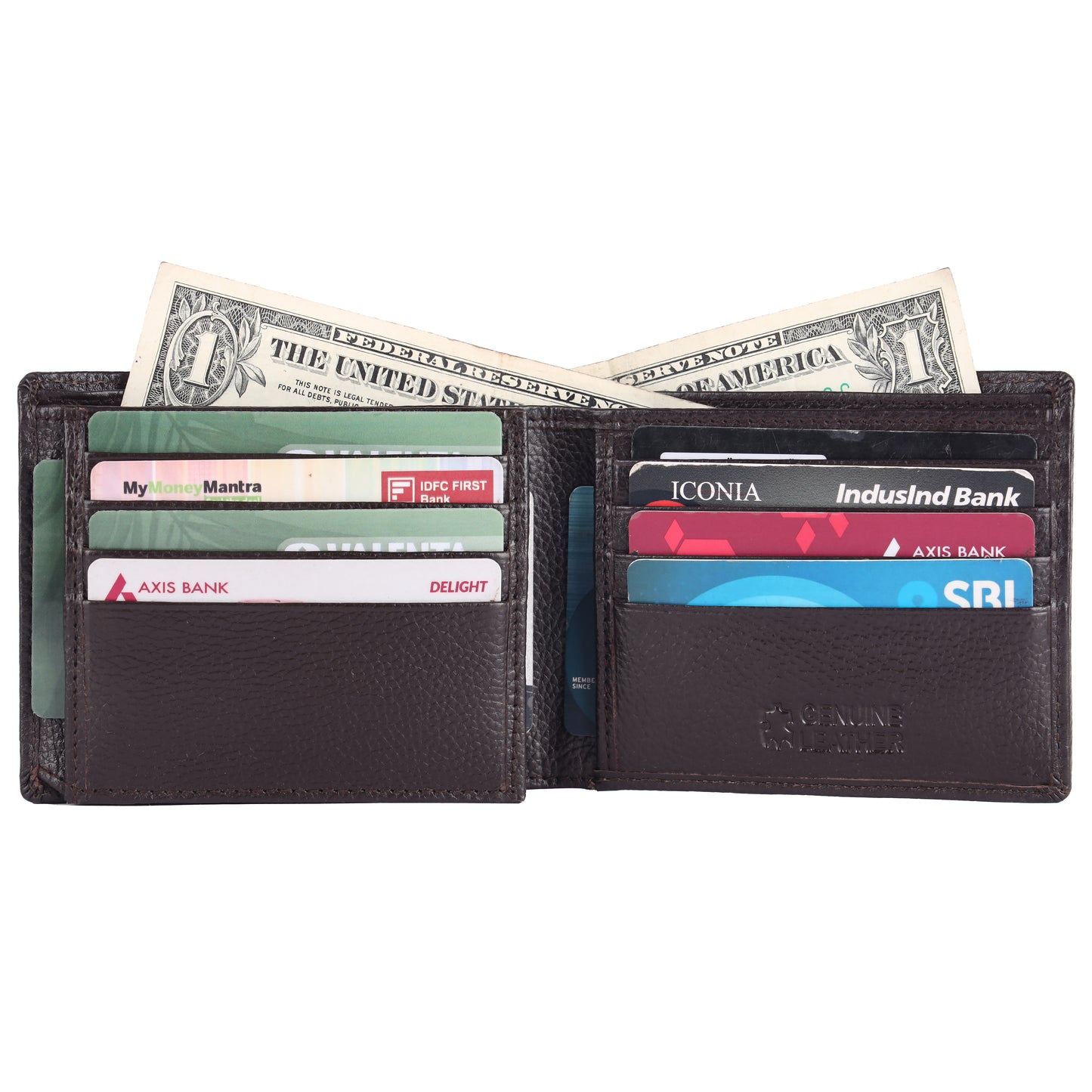 Pebble Texture 16 Card Billfold Wallet #1001CC