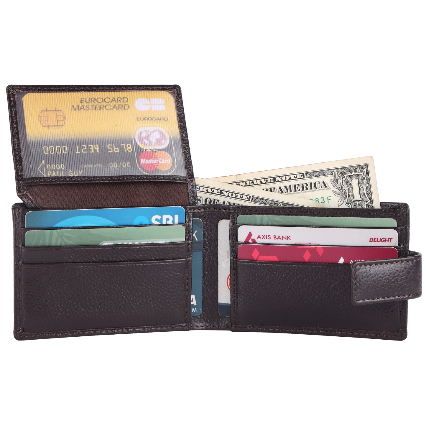 Pebble Texture 12 Card Billfold Wallet #1020