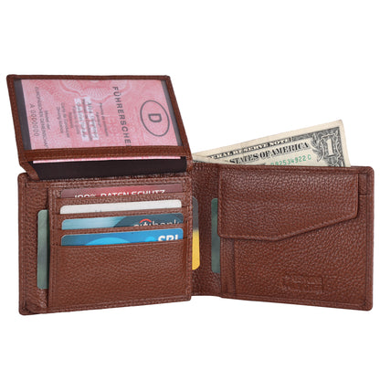 Pebble Texture 20 Card Billfold Coin Pocket Wallet #1888