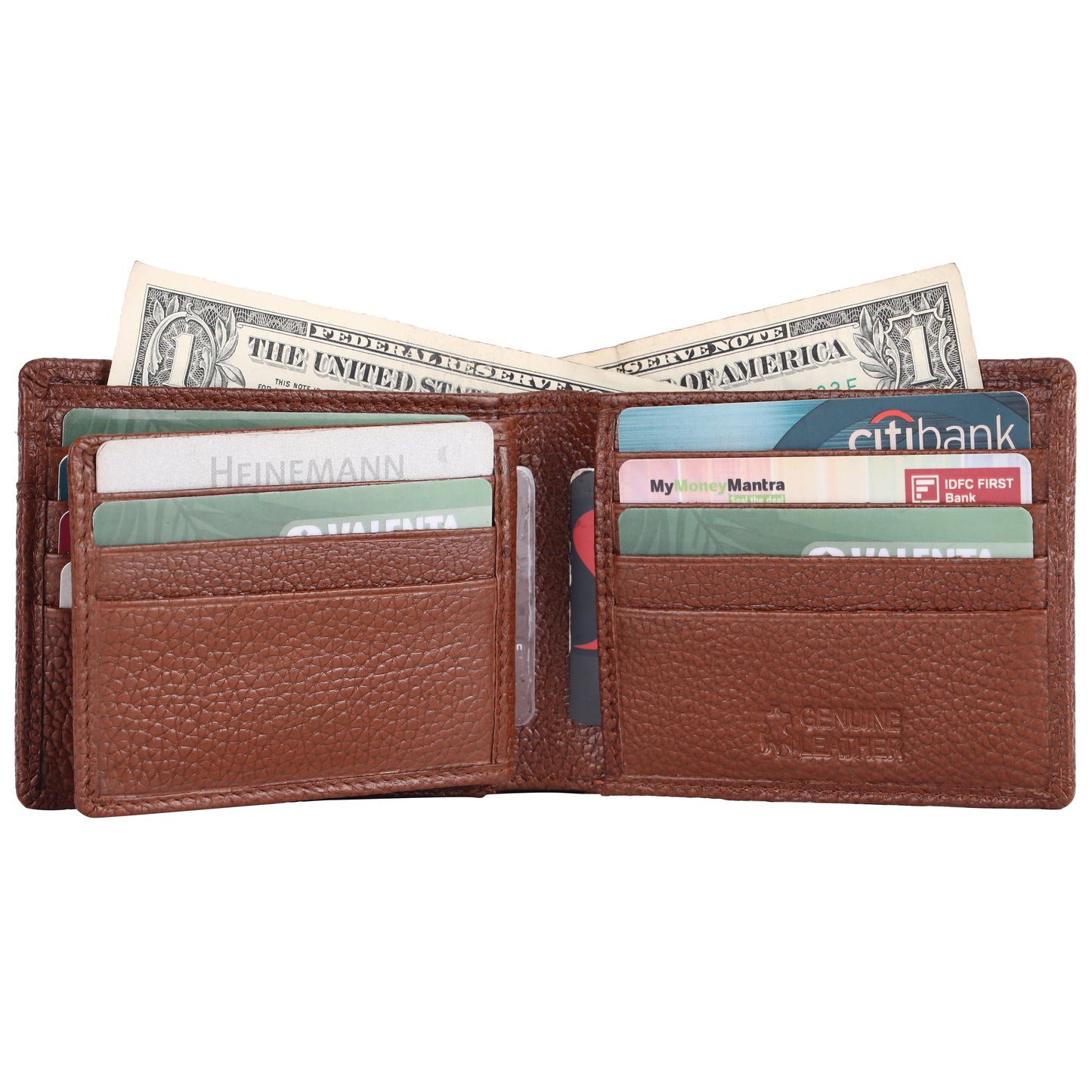 Pebble Texture 18 Card Billfold Wallet #4094