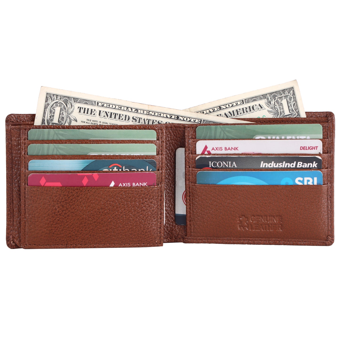 Pebble Texture 16 Card Billfold Wallet #1001CC