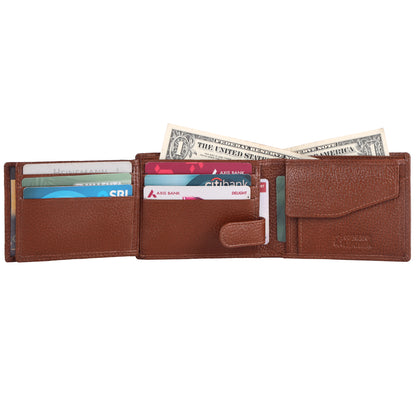 Pebble Texture 12 Card Billfold Coin Pocket Wallet #1426