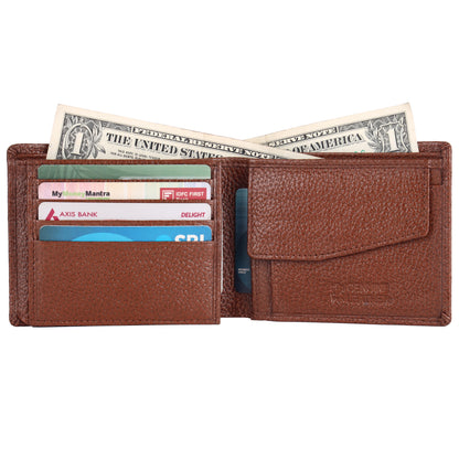 Pebble Texture 20 Card Billfold Coin Pocket Wallet #1001