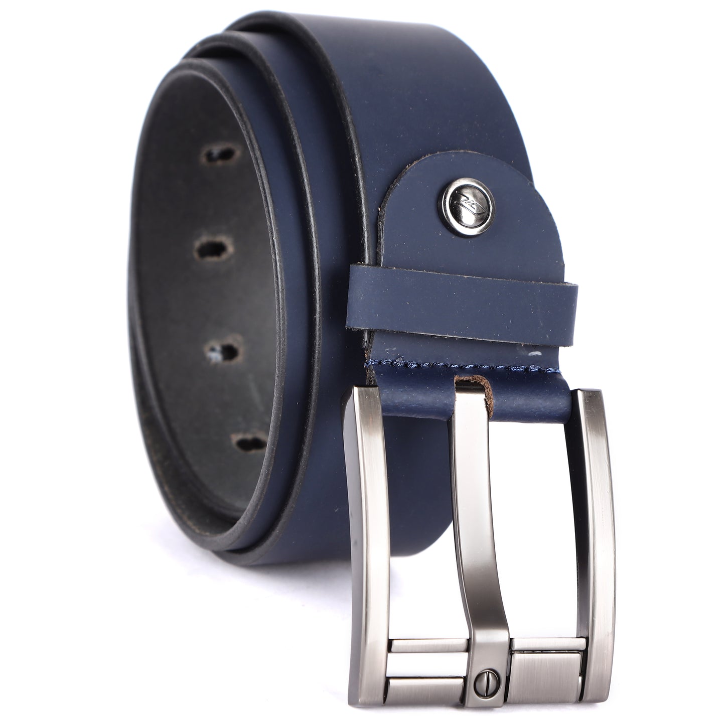 Mens Leather Belt 40mm Crystal Mat