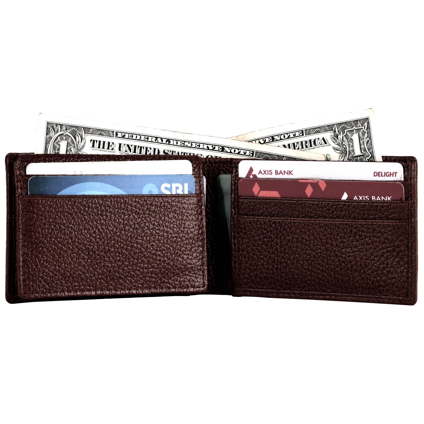 Pebble Texture 12 Card Billfold Wallet #1020