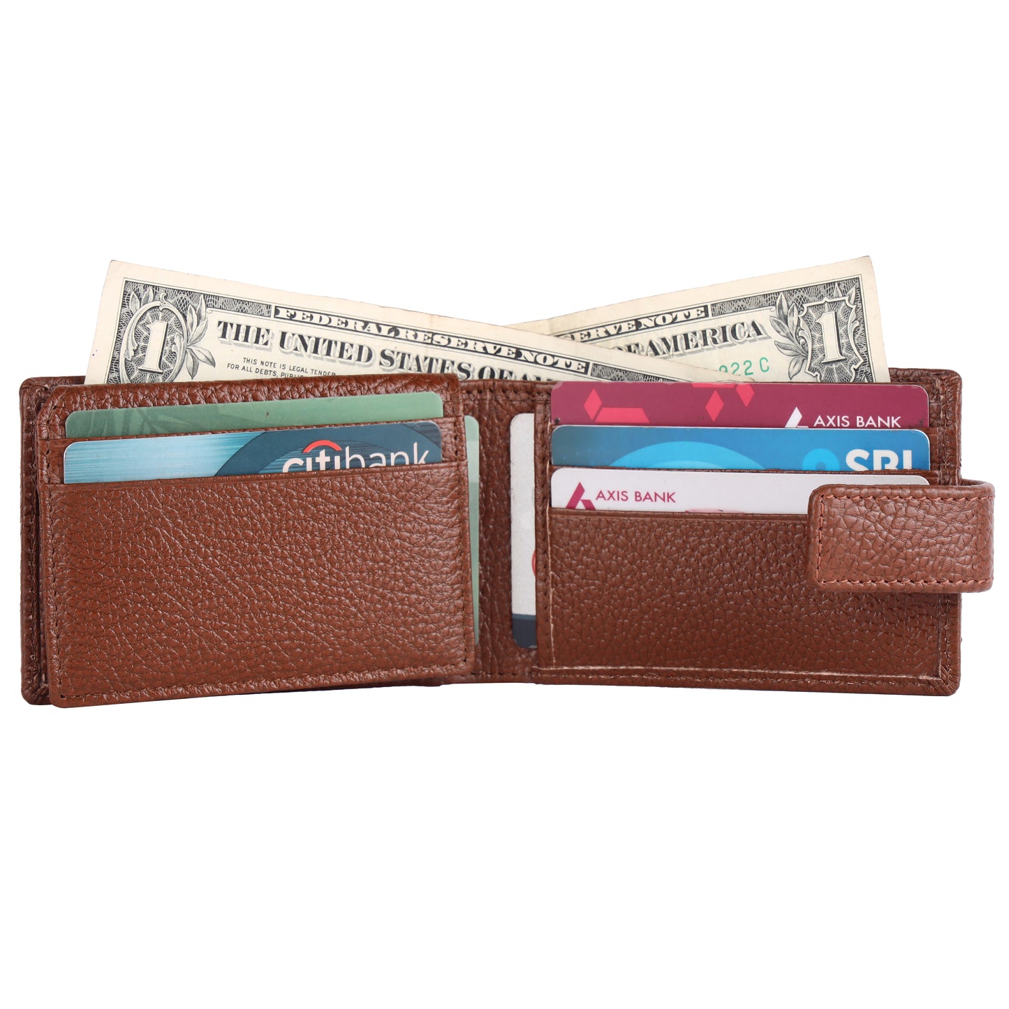 Pebble Texture 12 Card Billfold Wallet #1020