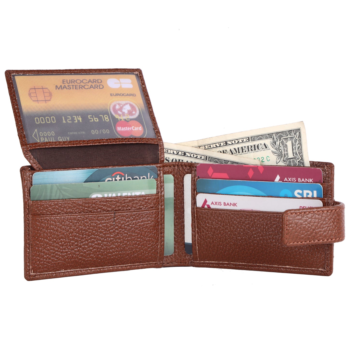 Pebble Texture 12 Card Billfold Wallet #1020