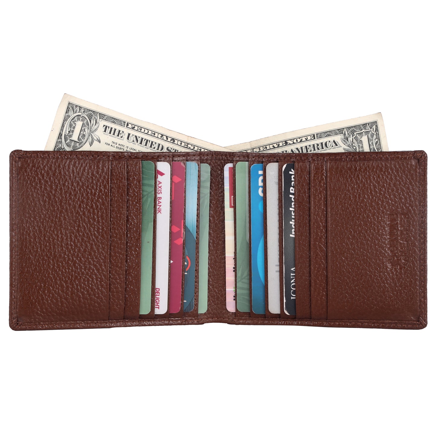 Pebble Texture 20 Card Billfold Wallet # 1888