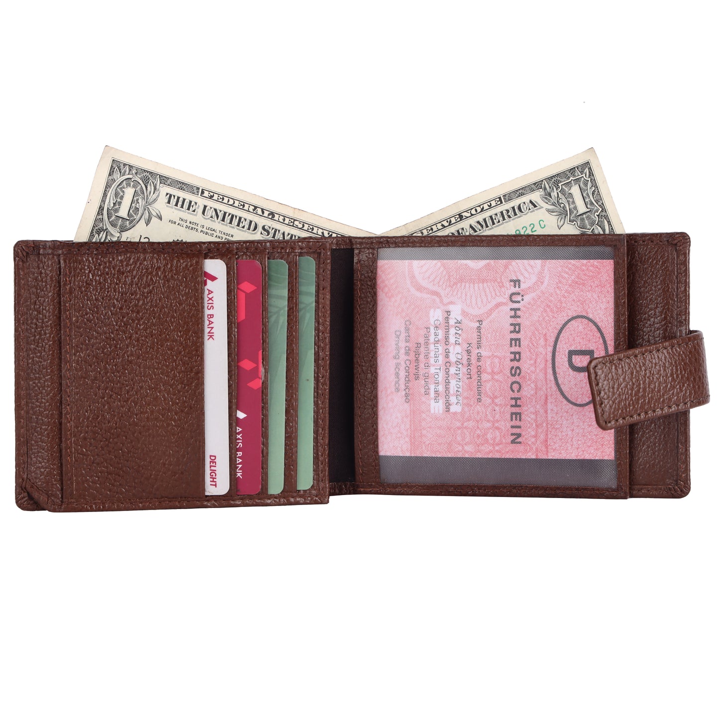 Pebble Texture 20 Card Billfold Wallet #1888