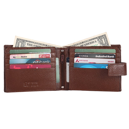 Pebble Texture 24 Card Billfold Wallet Loop #1244CC