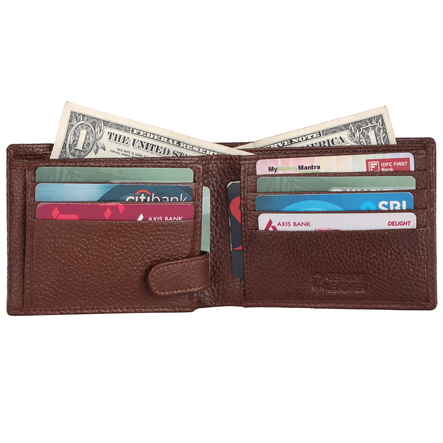 Pebble Texture 20 Card Billfold Wallet #1013