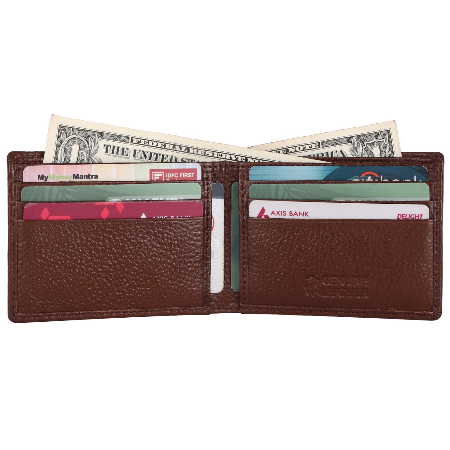 Pebble Texture 10 Card Billfold Wallet #1727