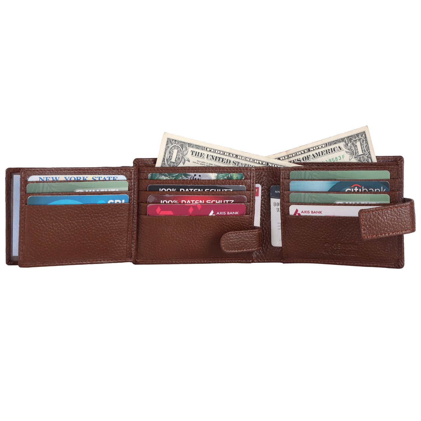 Pebble Texture 20 Card Billfold Wallet Loop #1013CC