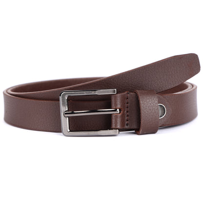 Unisex Leather Belt 25mm Buff