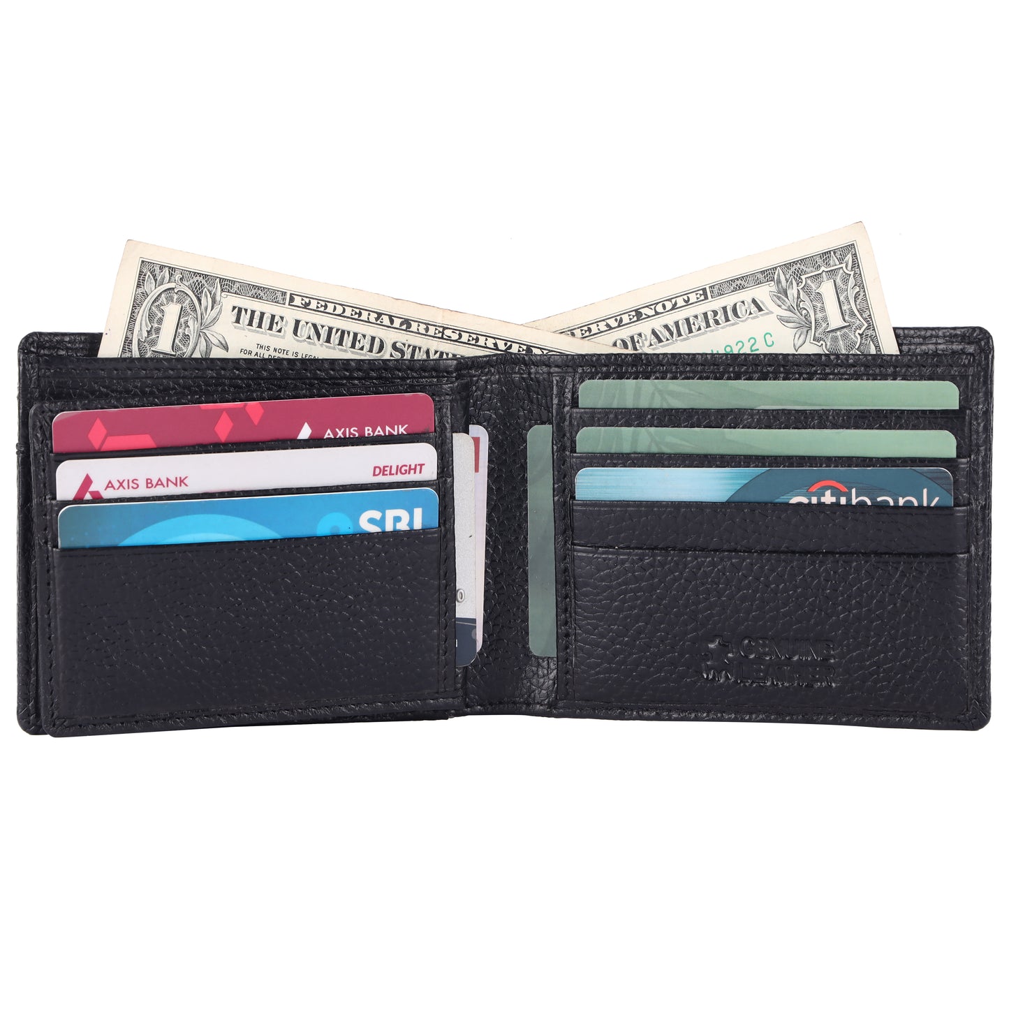 Pebble Texture 18 Card Billfold Wallet #4094