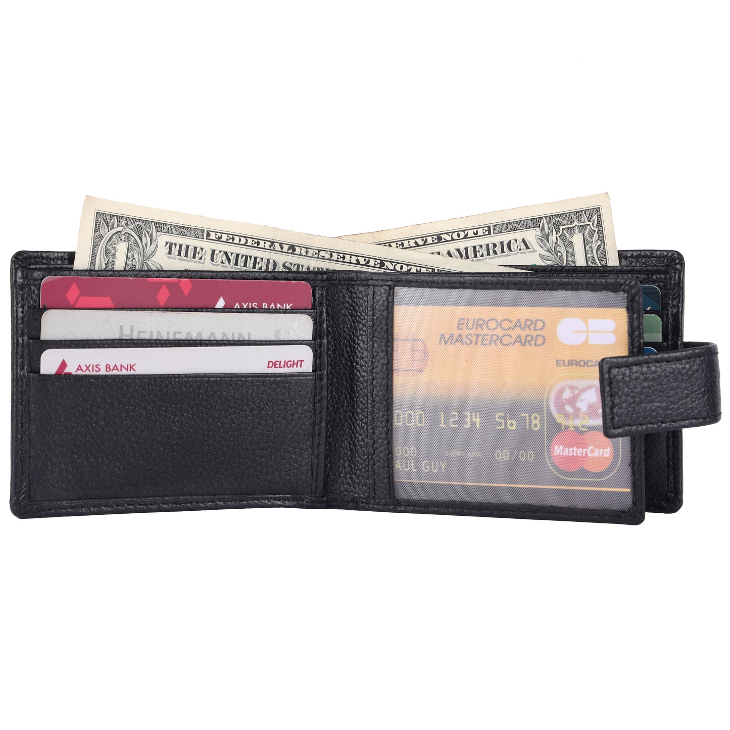 Pebble Texture 12 Card Billfold Wallet #1074