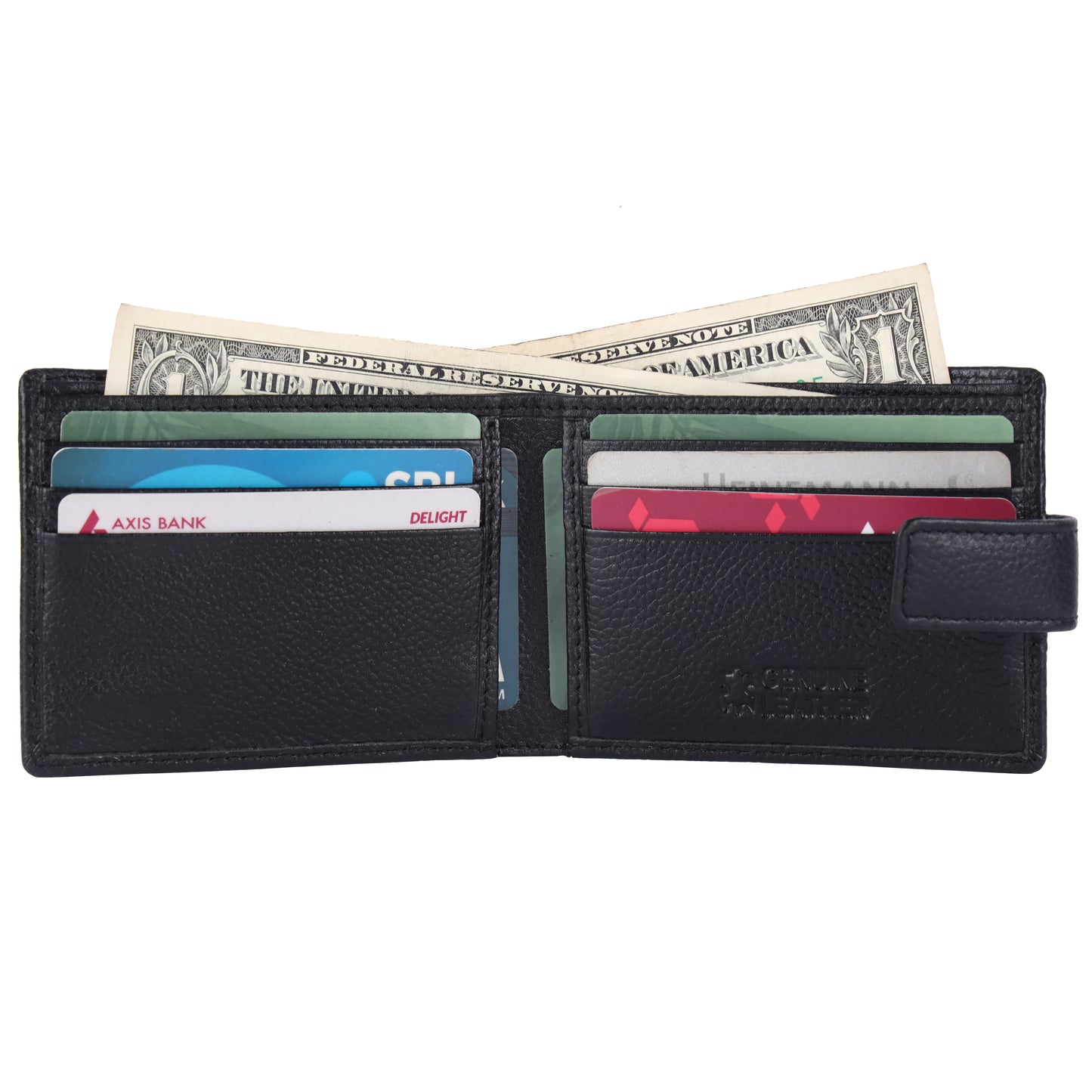 Pebble Texture 10 Card Billfold Wallet #1727