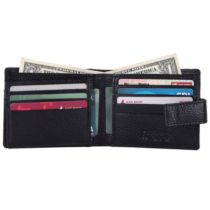 Pebble Texture 18 Card Billfold Wallet Loop #4094CC