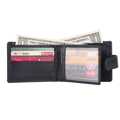 Pebble Texture 9 Card Billfold Coin Pocket Wallet #1074