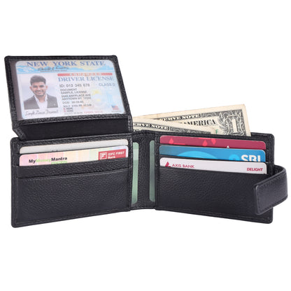 Pebble Texture 12 Card Billfold Wallet #1020