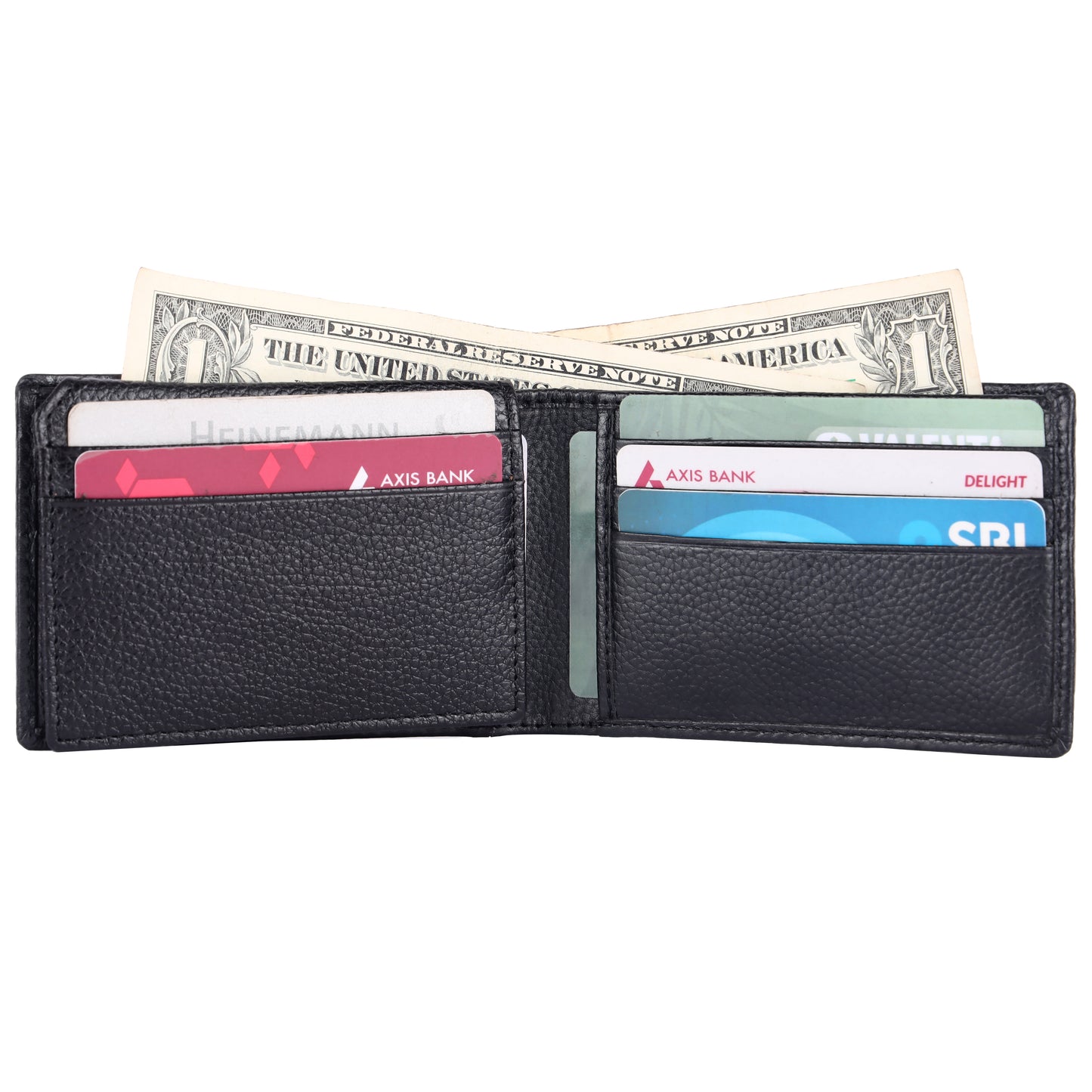 Pebble Texture 12 Card Billfold Wallet #1020