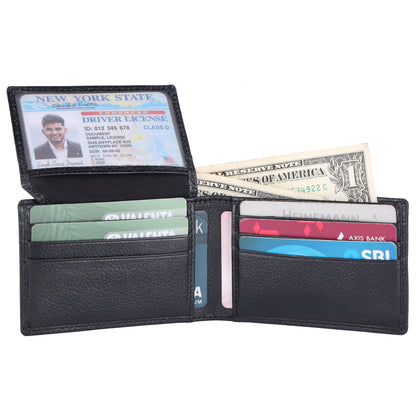 Pebble Texture 12 Card Billfold Wallet #1020