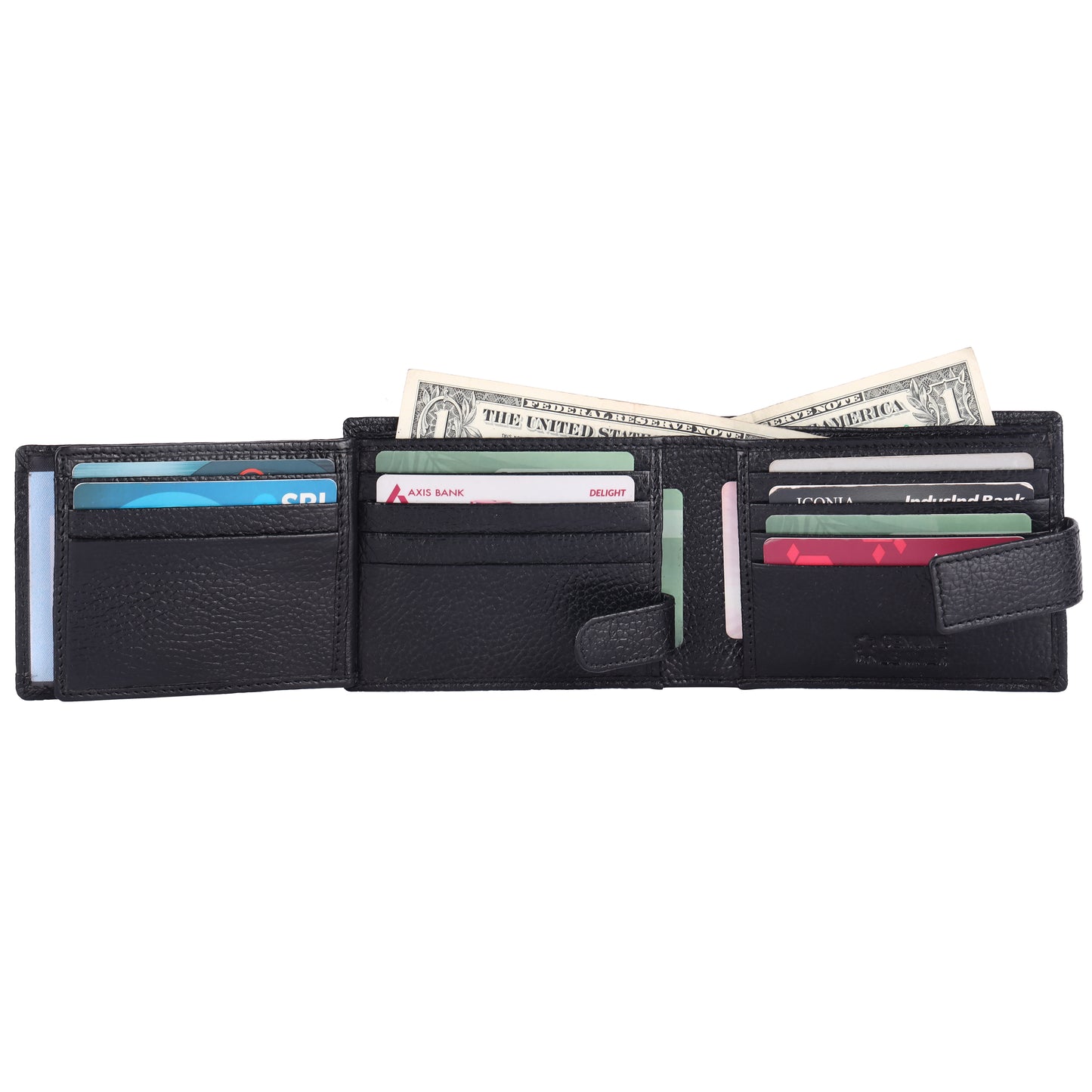 Pebble Texture 16 Card Billfold Wallet #1426