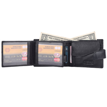 Pebble Texture 22 Card Billfold Coin Pocket Wallet #1013CP