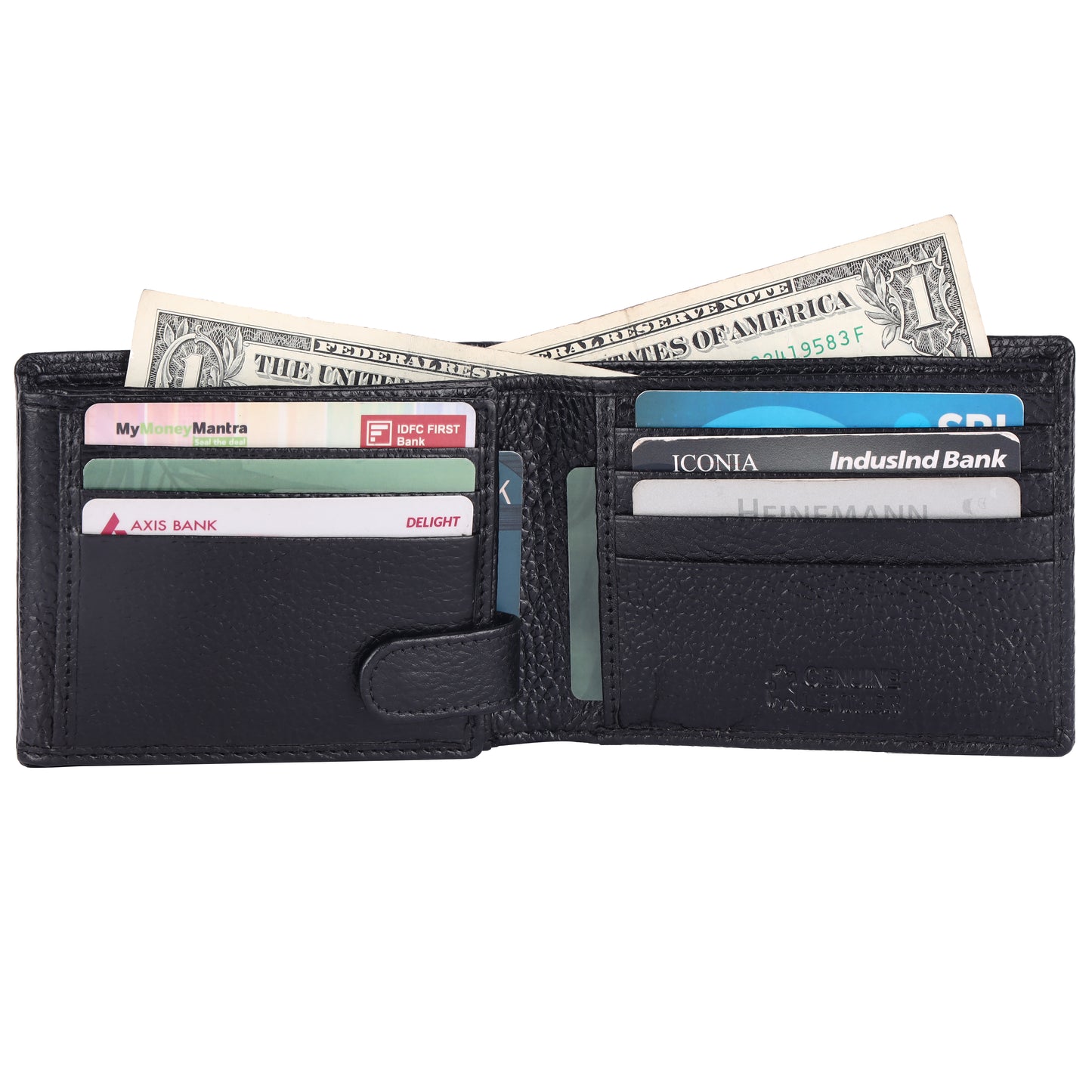 Pebble Texture 20 Card Billfold Wallet #1013