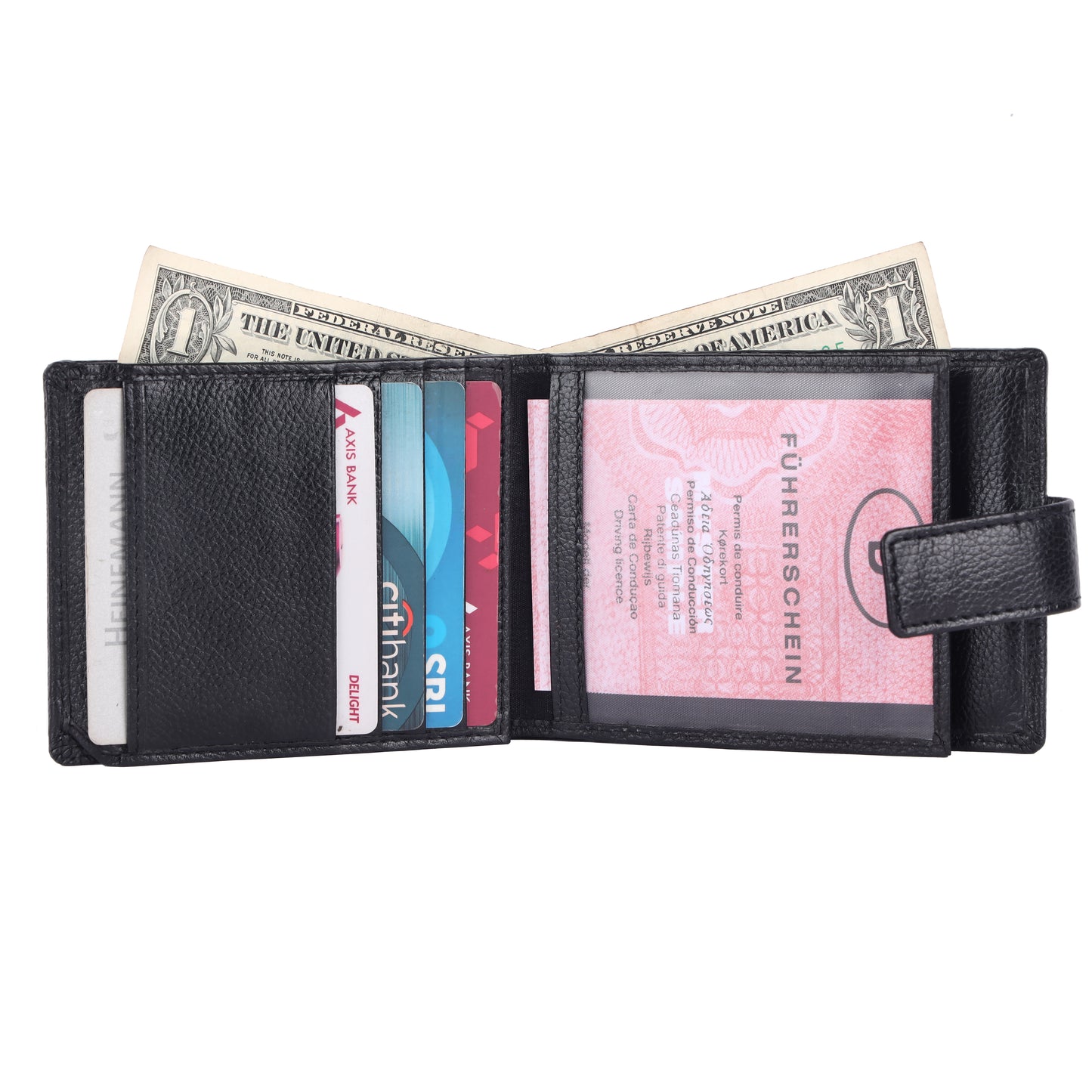 Pebble Texture 20 Card Billfold Wallet #1888