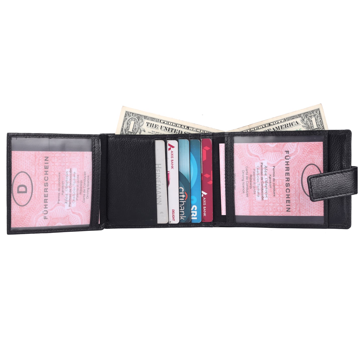 Pebble Texture 20 Card Billfold Wallet #1888