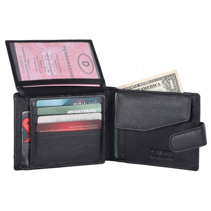 Pebble Texture 20 Card Billfold Coin Pocket Wallet #1888