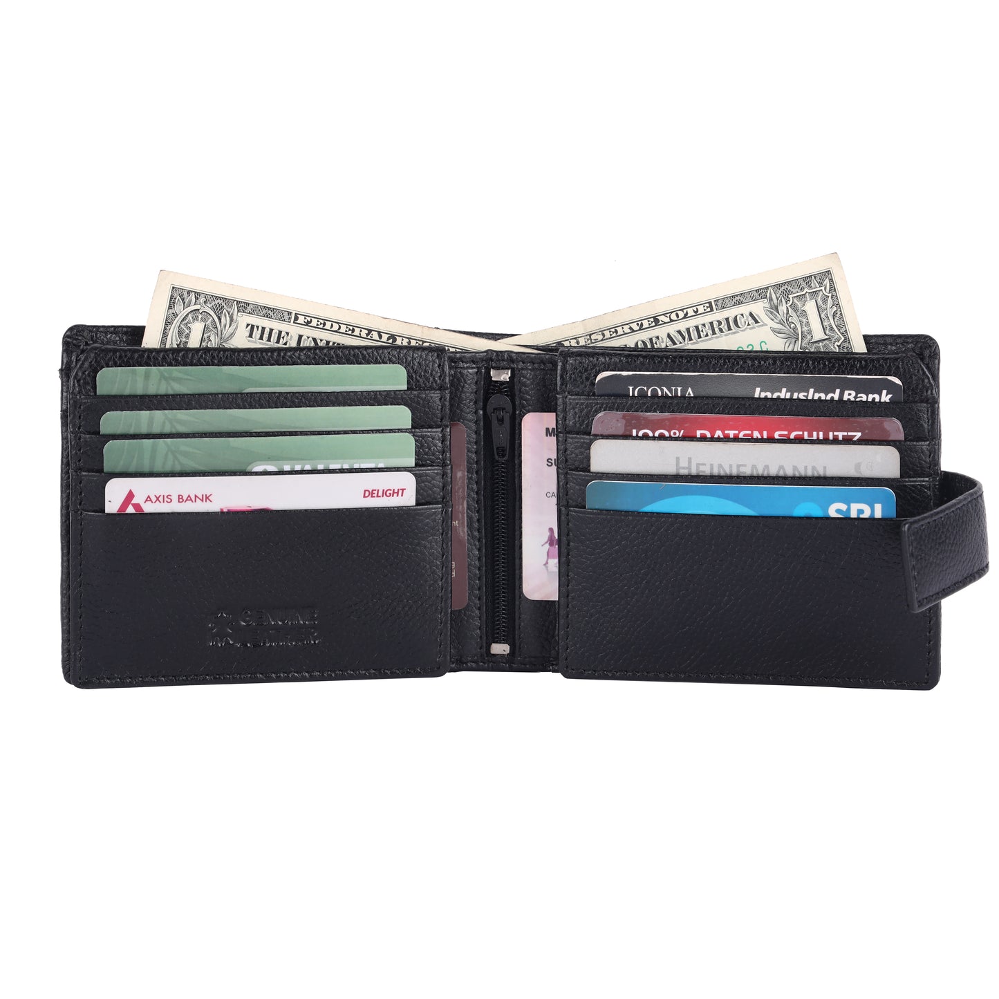 Pebble Texture 24 Card Billfold Wallet Loop #1244CC