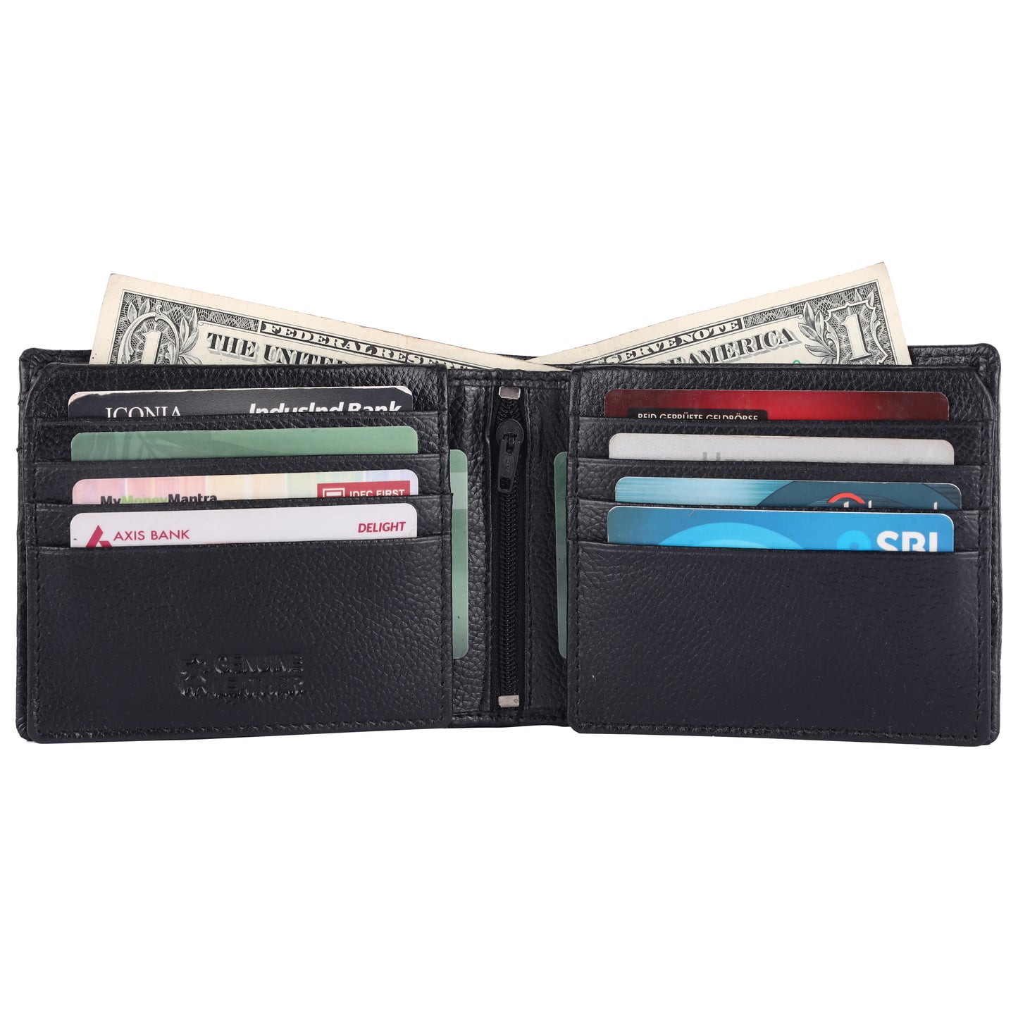 Pebble Texture 24 Card Billfold Wallet #1244