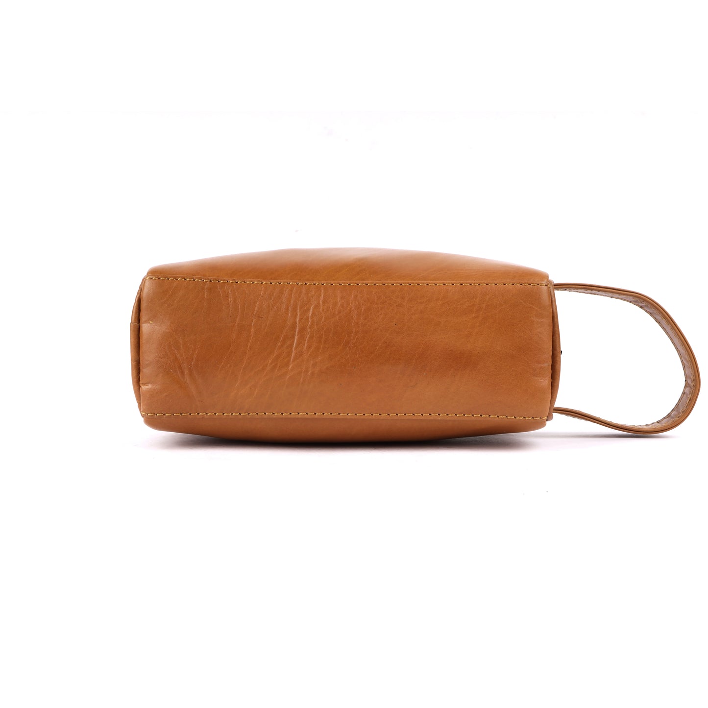 Hand Pouch, Wash Bag, Toiletry, Genuine Leather # 2694Z