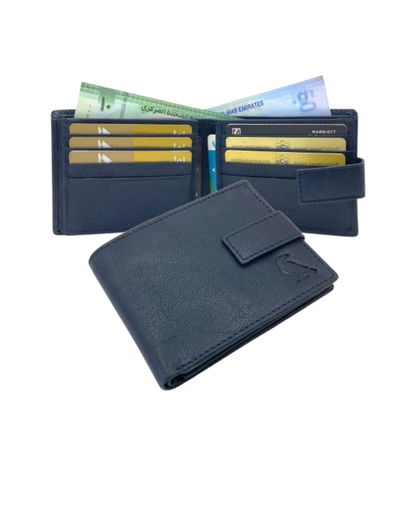 VacaPelle 12-14 Card Billfold Genuine Leather Wallet # 1001L