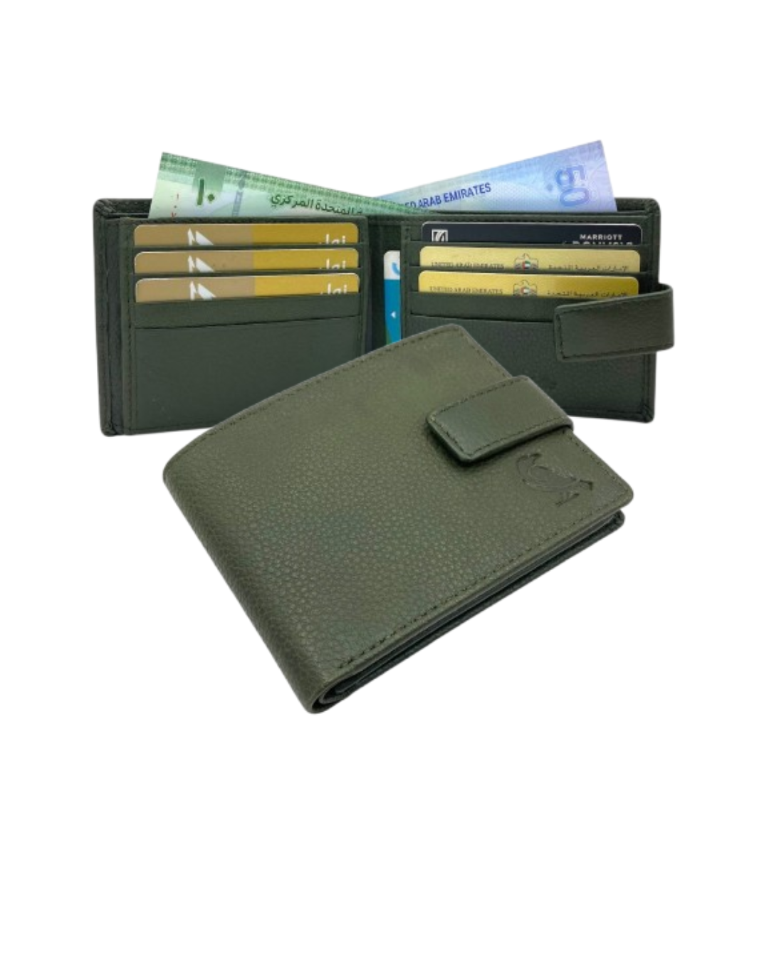 VacaPelle 12-14 Card Billfold Genuine Leather Wallet # 1001L