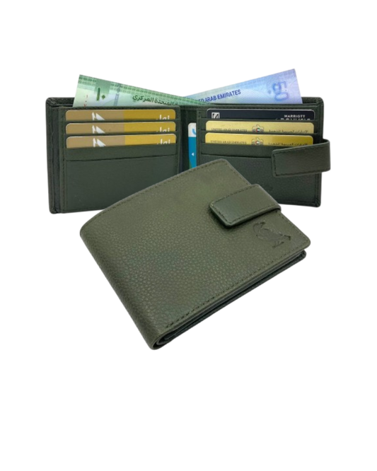 VacaPelle 12-14 Card Billfold Genuine Leather Wallet # 1001L