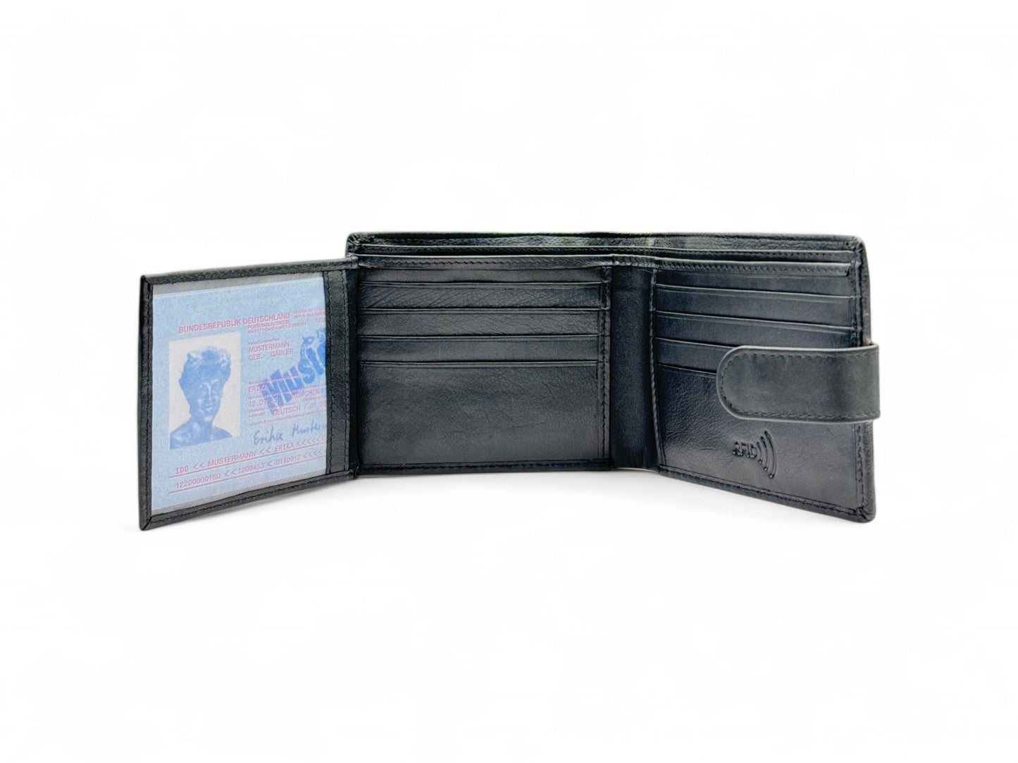 Smooth Premium 16 Card Billfold RFID Wallet With Loop #1001CC.L