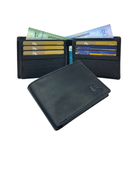 VacaPelle 12-14 Card Billfold Genuine Leather Wallet # 1001