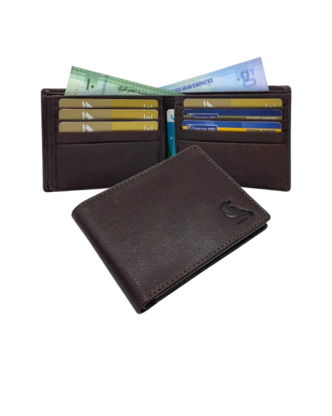 VacaPelle 12-14 Card Billfold Genuine Leather Wallet # 1001