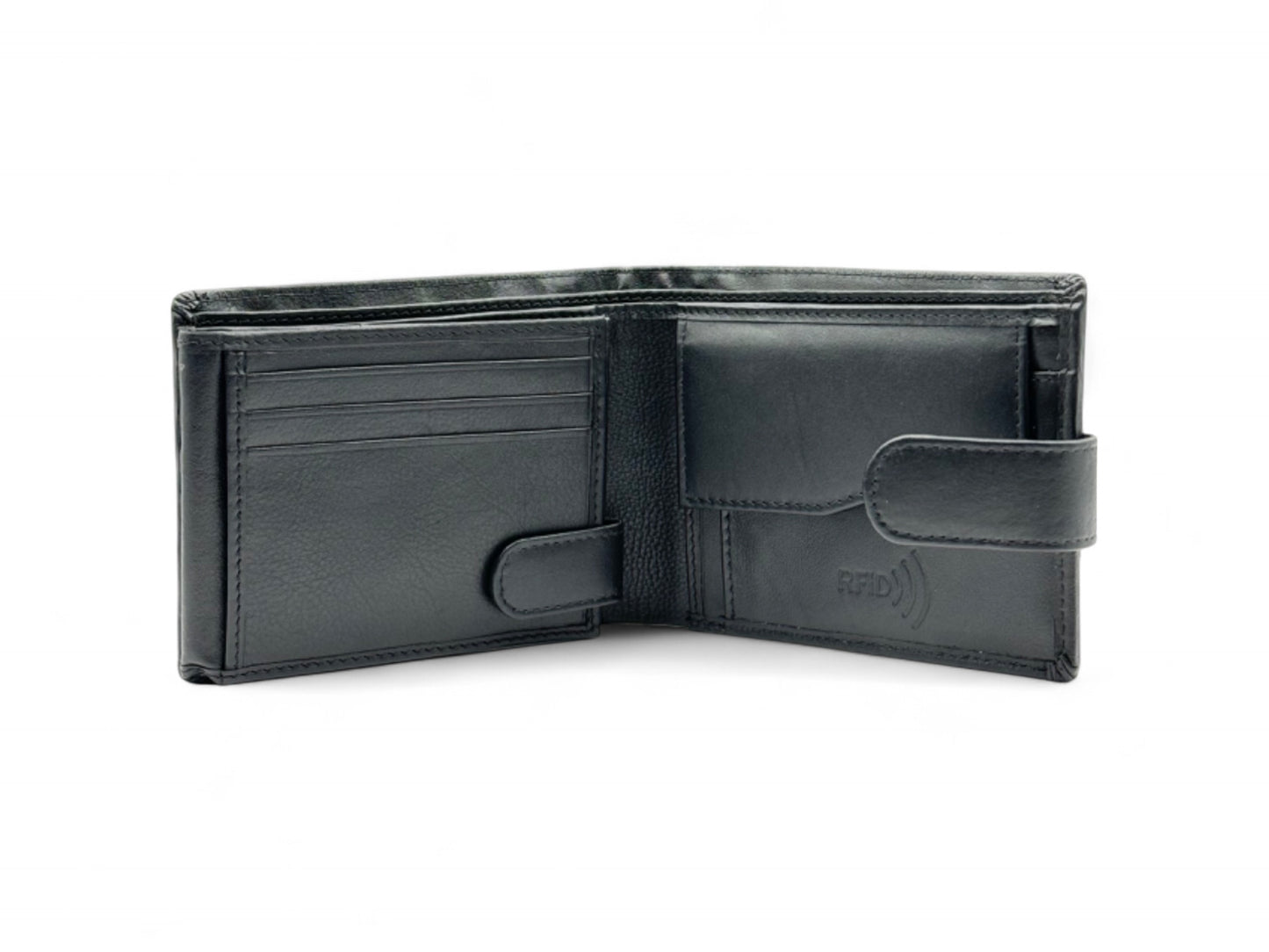 Smooth Premium 18 Card Billfold RFID Wallet | Coin Pocket & Loop #1013CP.L