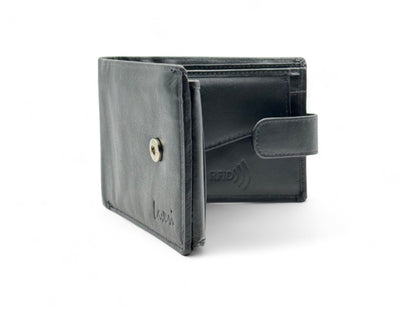 Smooth Premium 18 Card Billfold RFID Wallet | Coin Pocket & Loop #1013CP.L