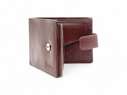 Smooth Premium 18 Card Billfold RFID Wallet | Coin Pocket & Loop #1013CP.L