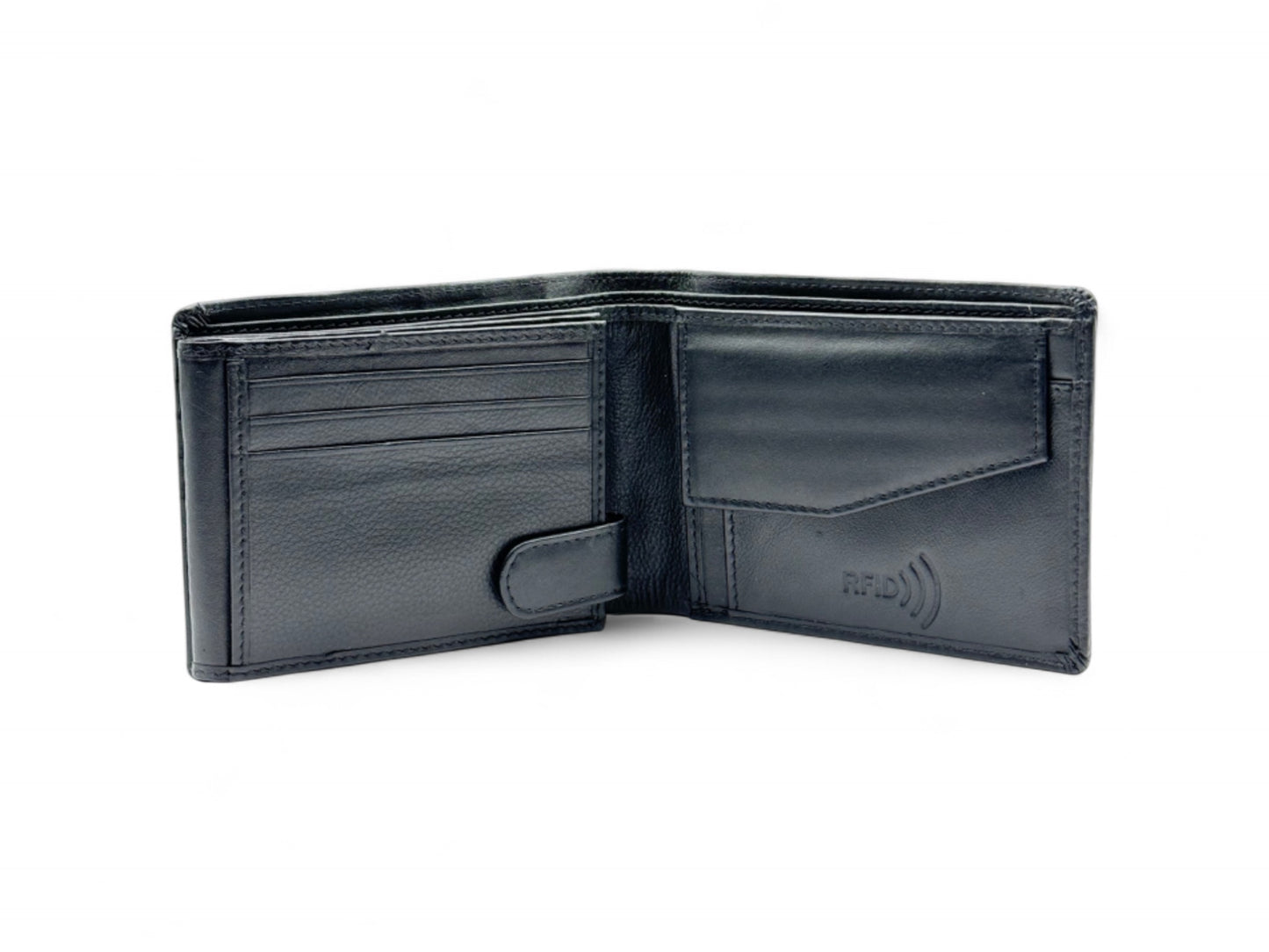 Smooth Premium 18 Card Billfold RFID Wallet with Coin Pocket #1013CP