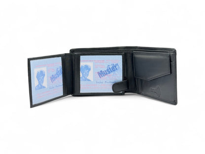 Smooth Premium 18 Card Billfold RFID Wallet with Coin Pocket #1013CP