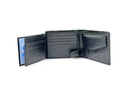 Smooth Premium 18 Card Billfold RFID Wallet with Coin Pocket #1013CP