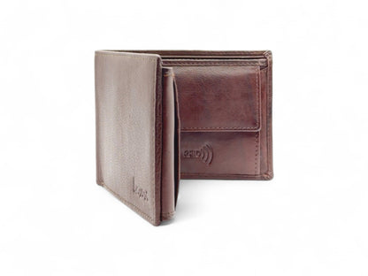 Smooth Premium 18 Card Billfold RFID Wallet with Coin Pocket #1013CP