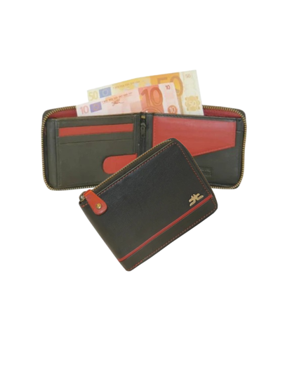 ZipVault 18 Card Full Zip Wallet Coin Pocket LOGO # 1013CZ