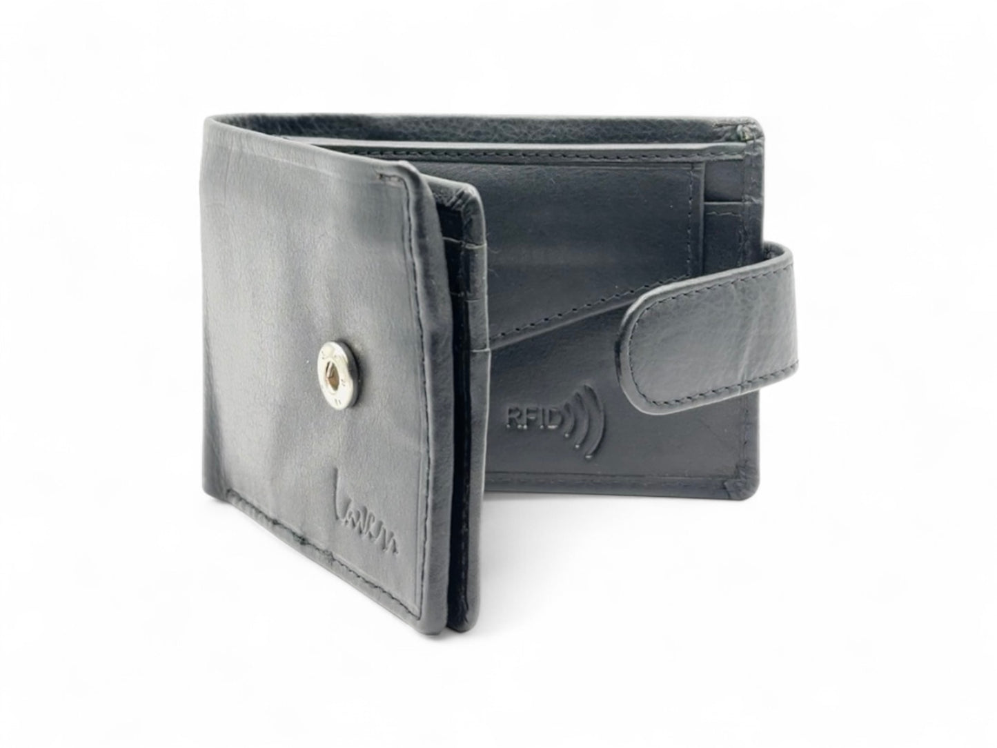 Smooth Premium 9 Card Billfold RFID Wallet| Coin Pocket | Loop #1074CP.L